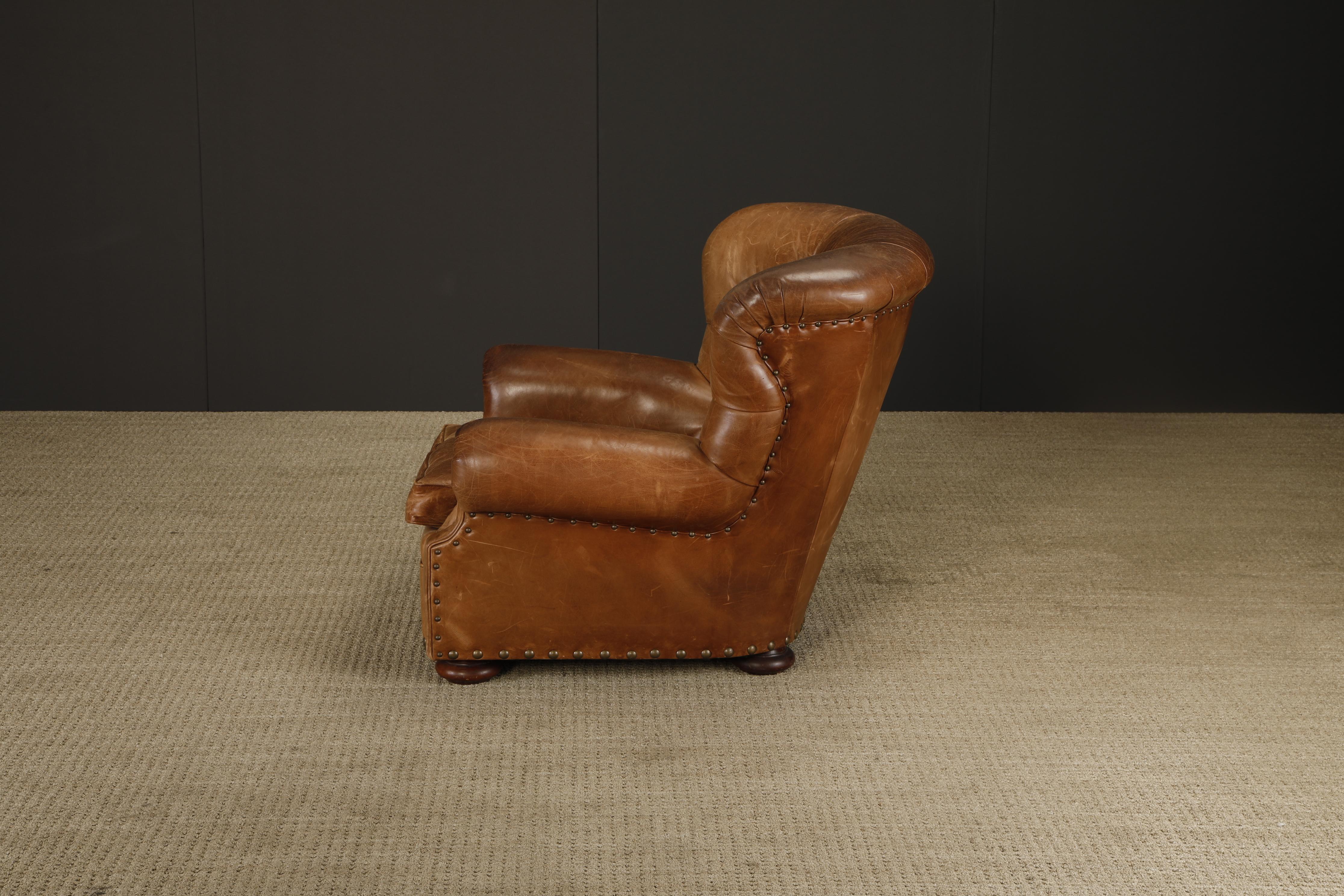 Henredon per Ralph Lauren Sedia da scrivania con schienale in pelle spessa, firmata in vendita 10