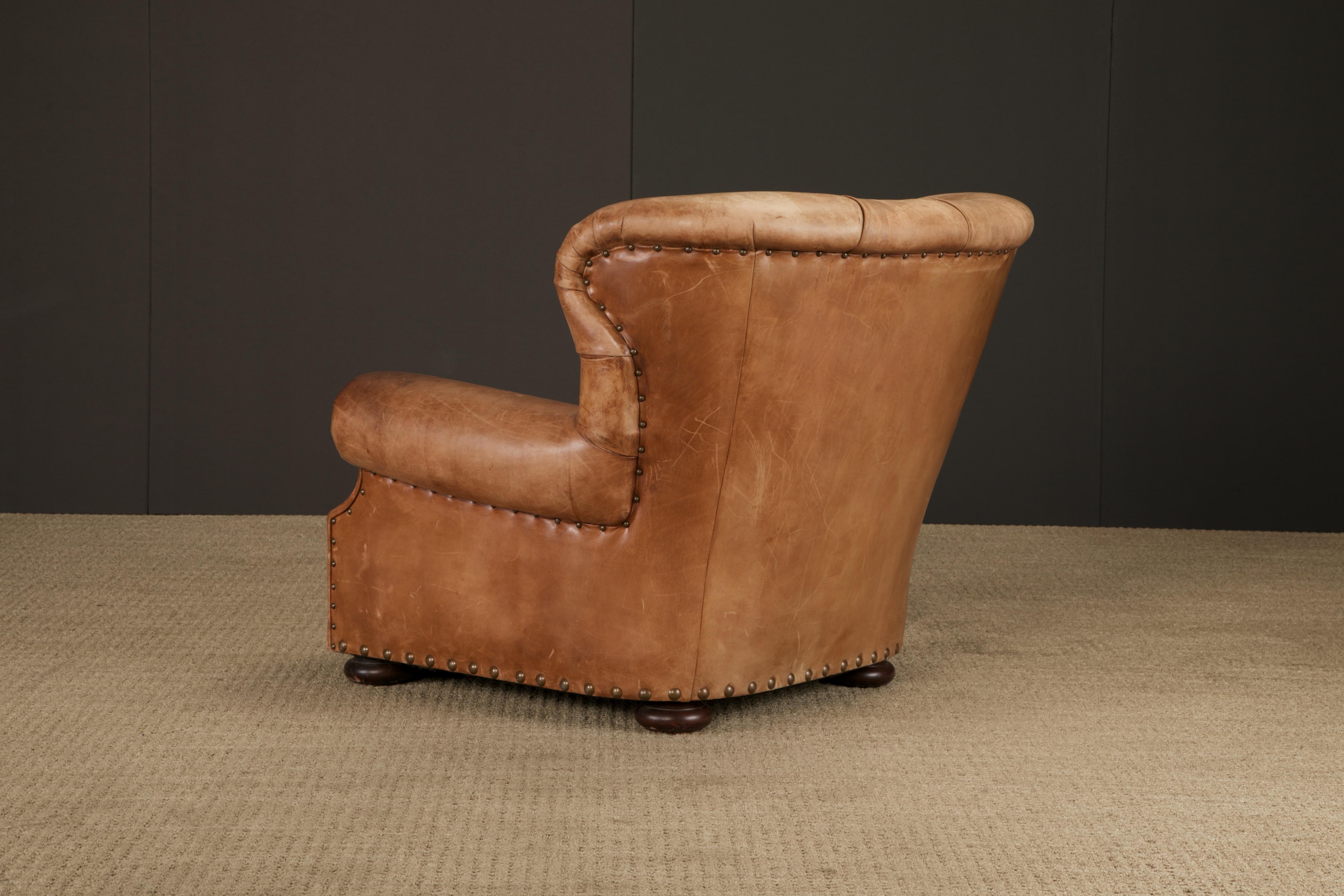 Henredon per Ralph Lauren Sedia da scrivania con schienale in pelle spessa, firmata in vendita 10