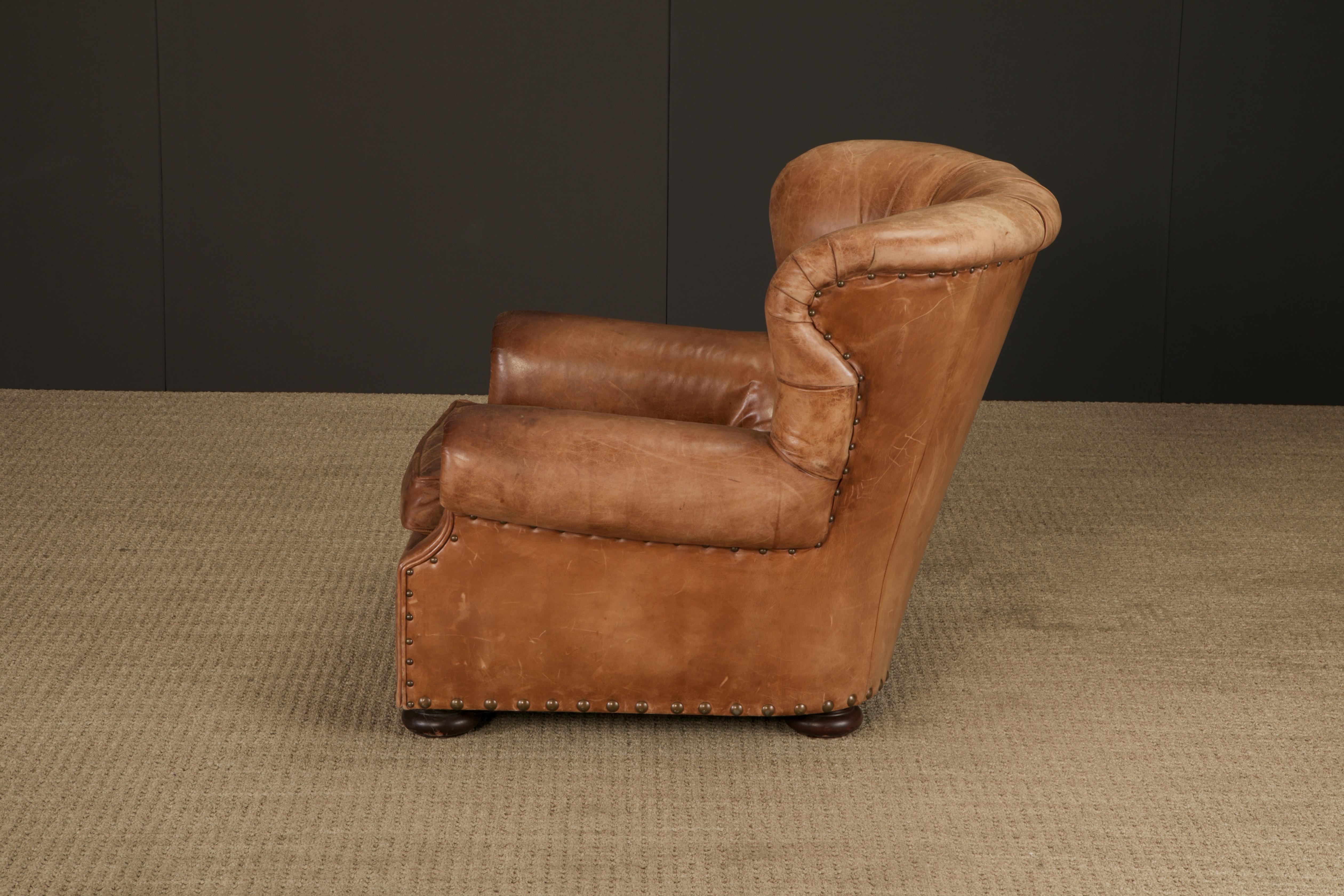 Henredon per Ralph Lauren Sedia da scrivania con schienale in pelle spessa, firmata in vendita 11