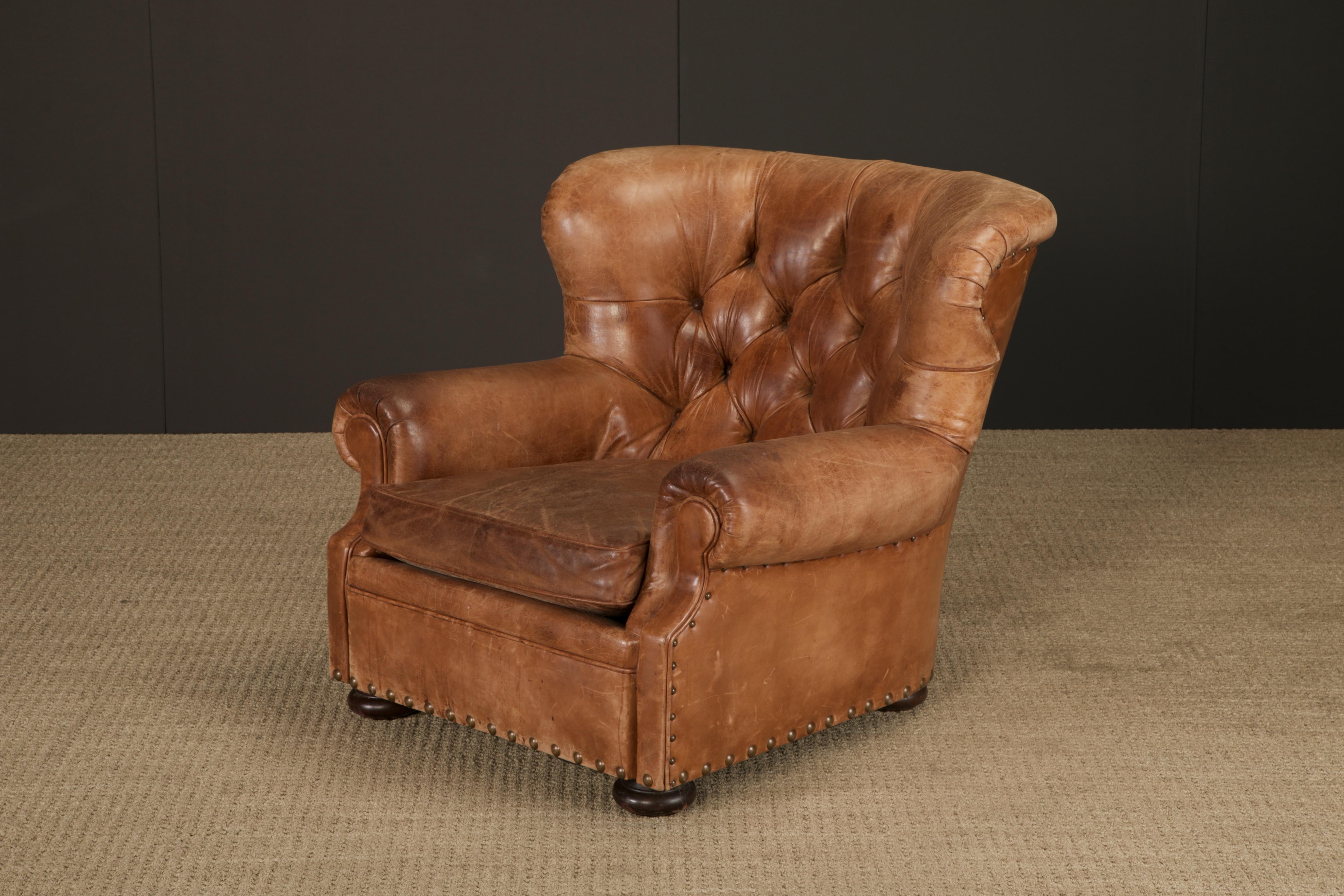 Henredon per Ralph Lauren Sedia da scrivania con schienale in pelle spessa, firmata in vendita 12