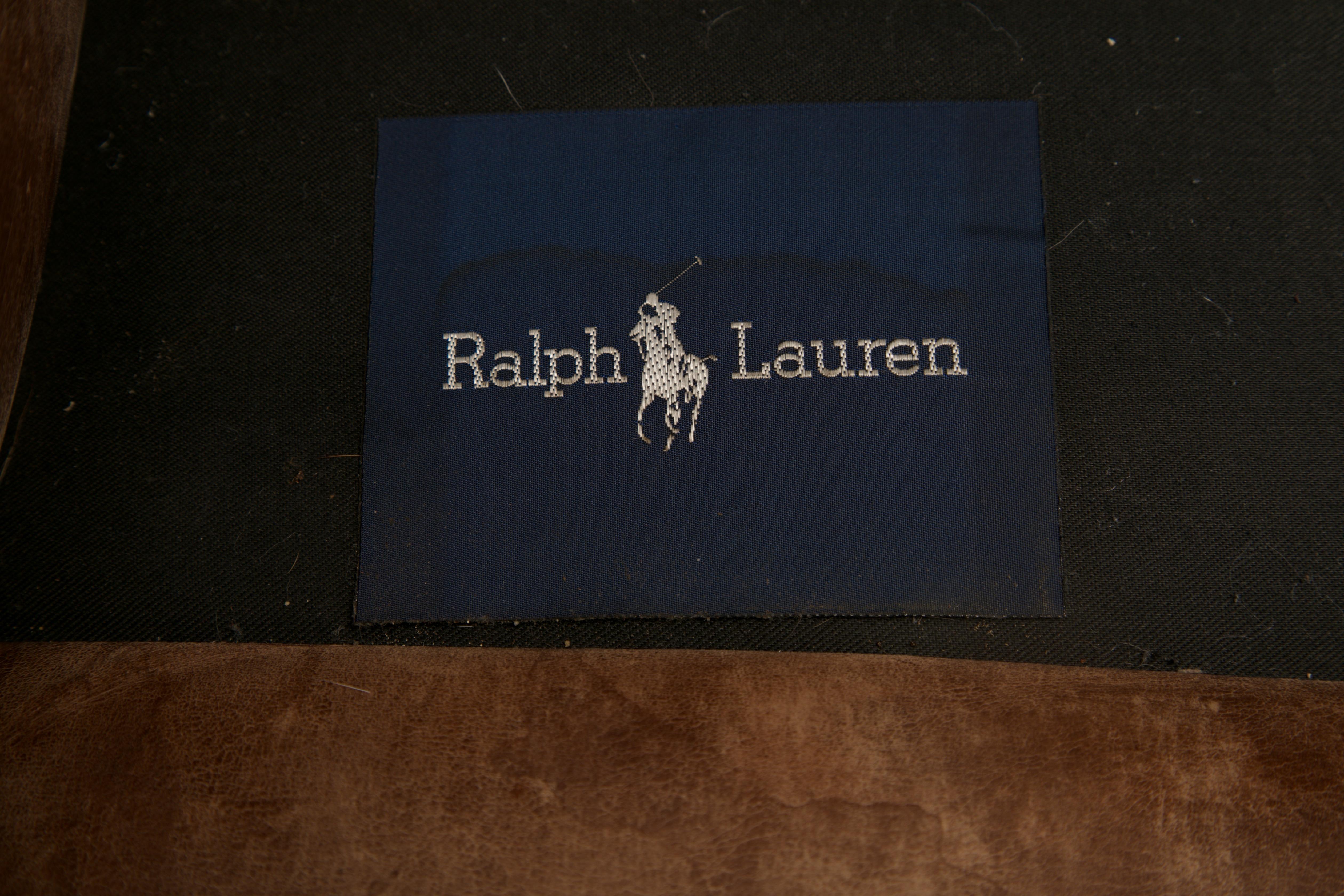 Henredon per Ralph Lauren Sedia da scrivania con schienale in pelle spessa, firmata in vendita 13