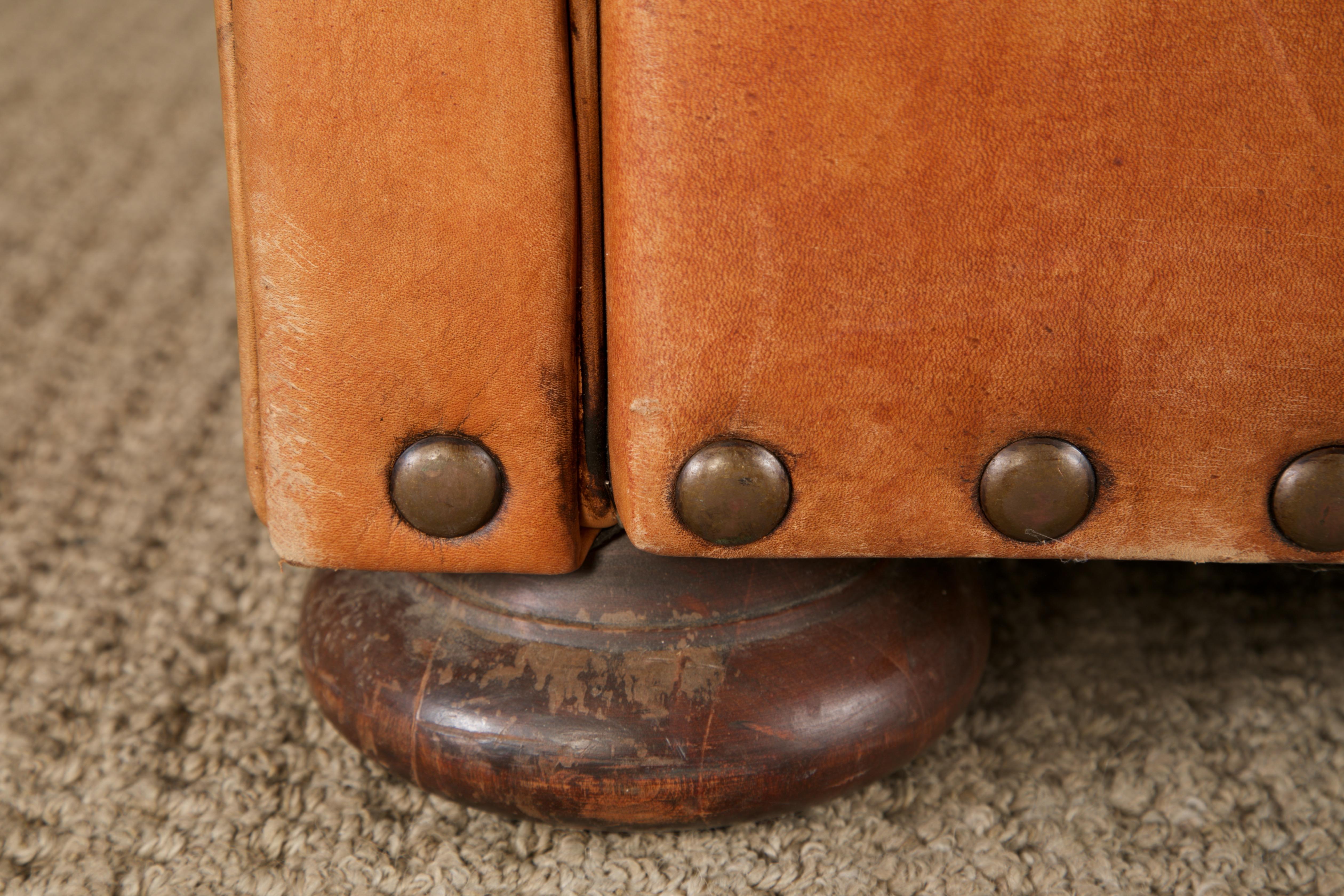 XXI secolo e contemporaneo Henredon per Ralph Lauren Sedia da scrivania con schienale in pelle spessa, firmata in vendita