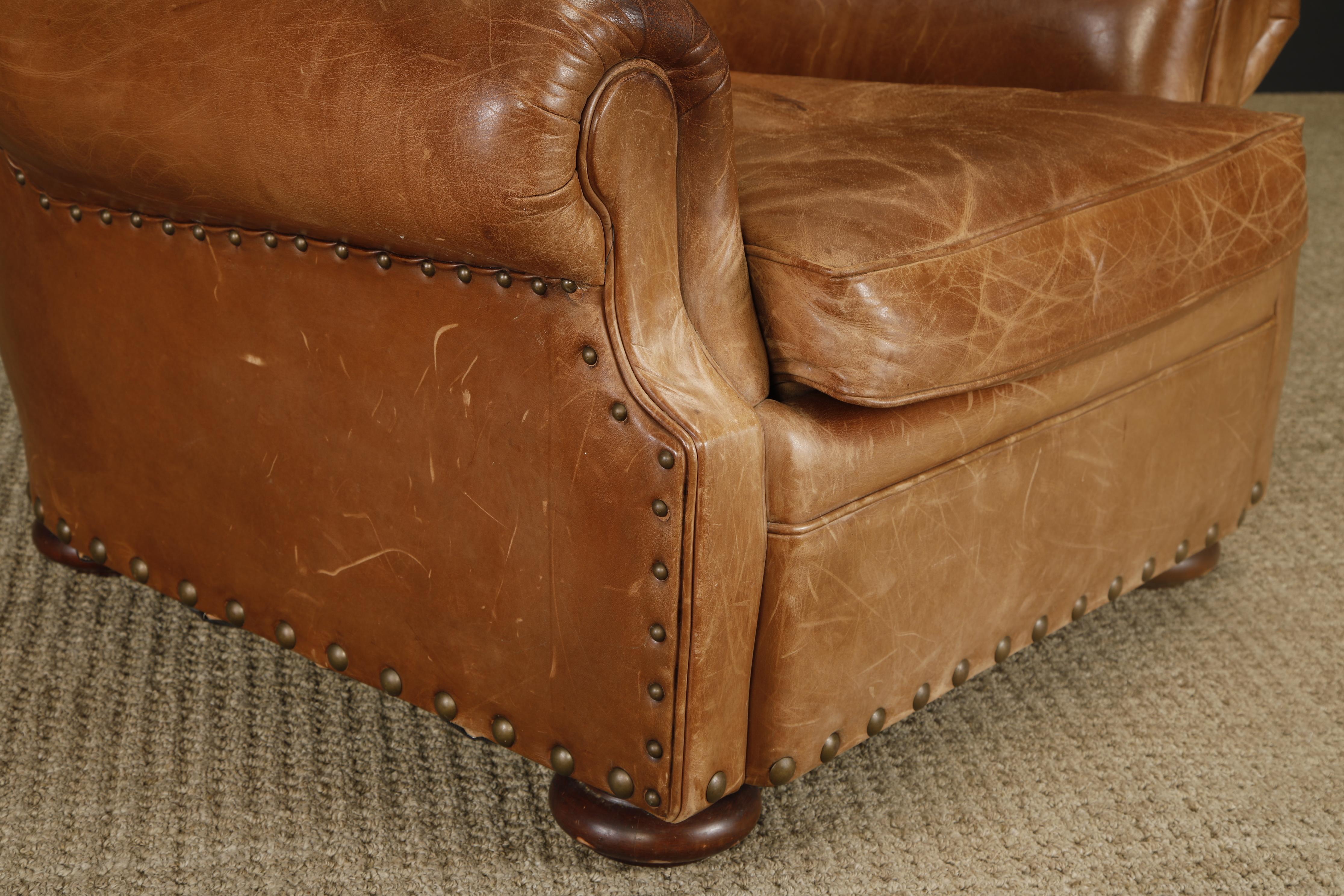 Henredon per Ralph Lauren Sedia da scrivania con schienale in pelle spessa, firmata in vendita 2