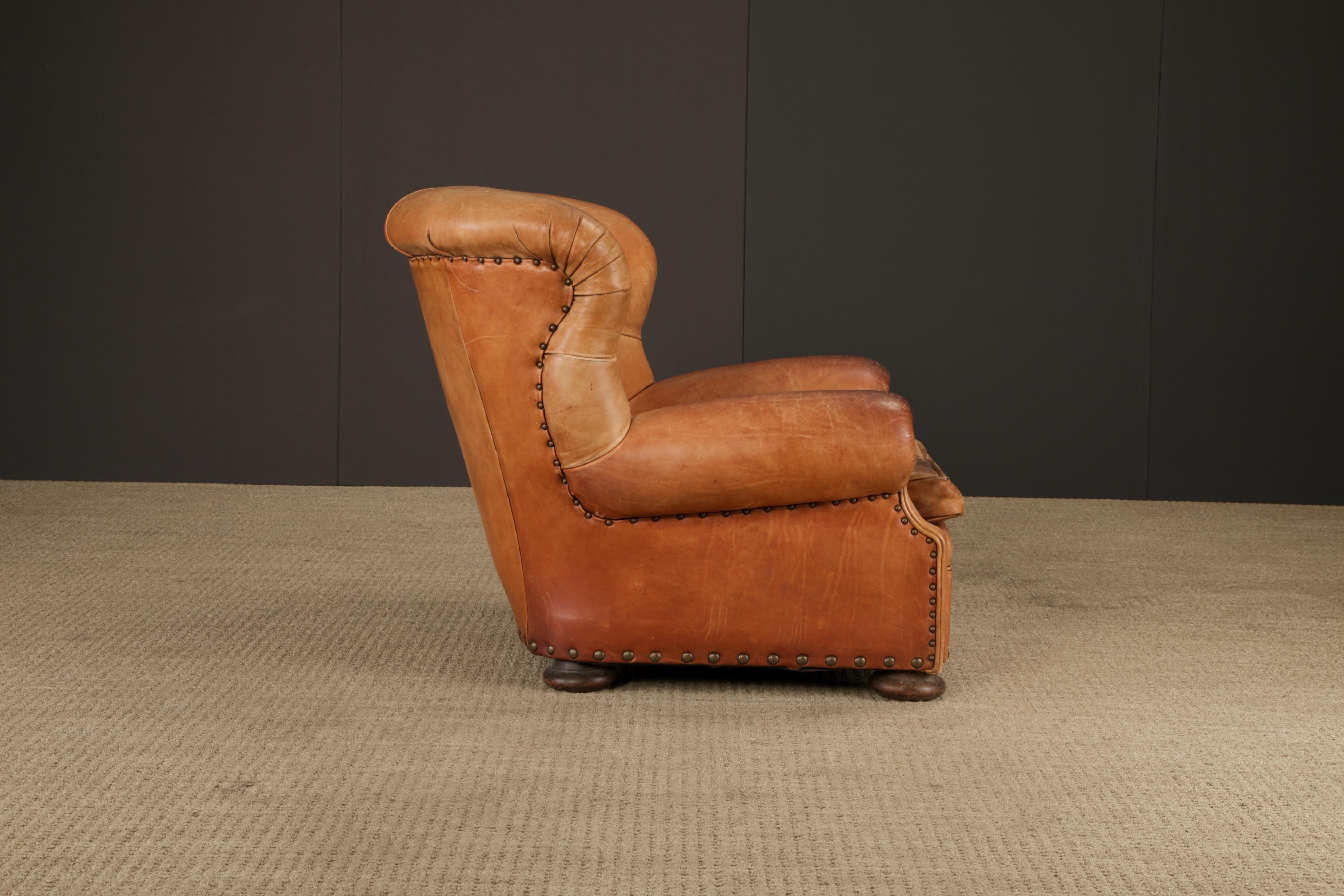 Henredon per Ralph Lauren Sedia da scrivania con schienale in pelle spessa, firmata in vendita 2