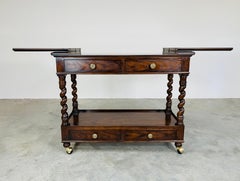 Henredon Four Centuries English Oak Barley Twist Flip Top Buffet Server