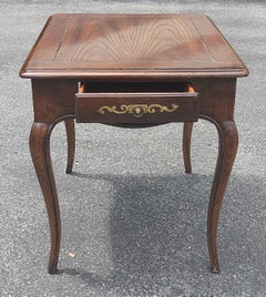 Henredon Four Centuries Red Oak Single DrawerSide Table