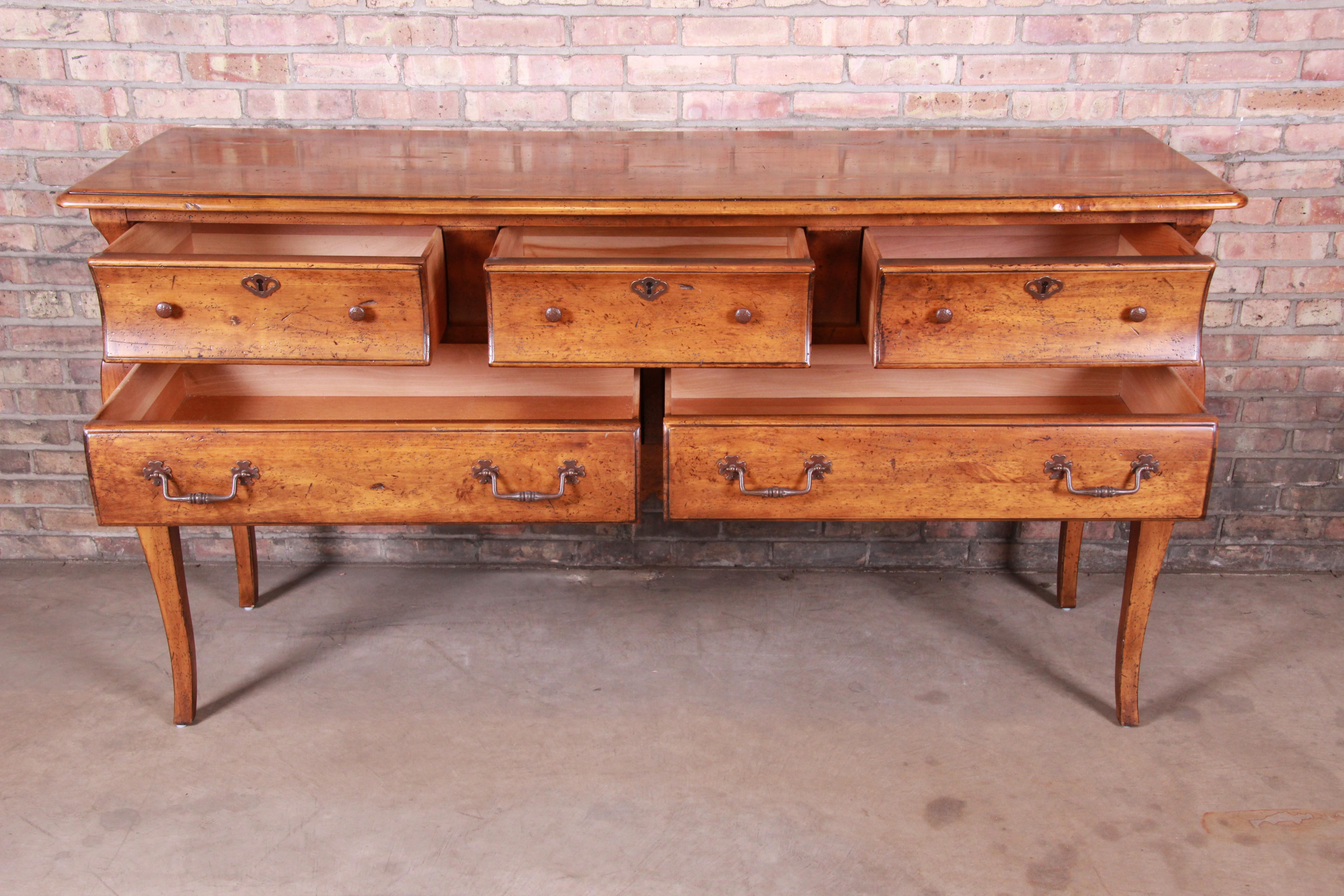 Henredon French Country Fruitwood Sideboard Buffet or Credenza 4