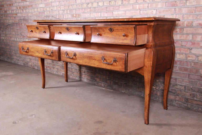 Henredon French Country Fruitwood Sideboard Buffet or Credenza at