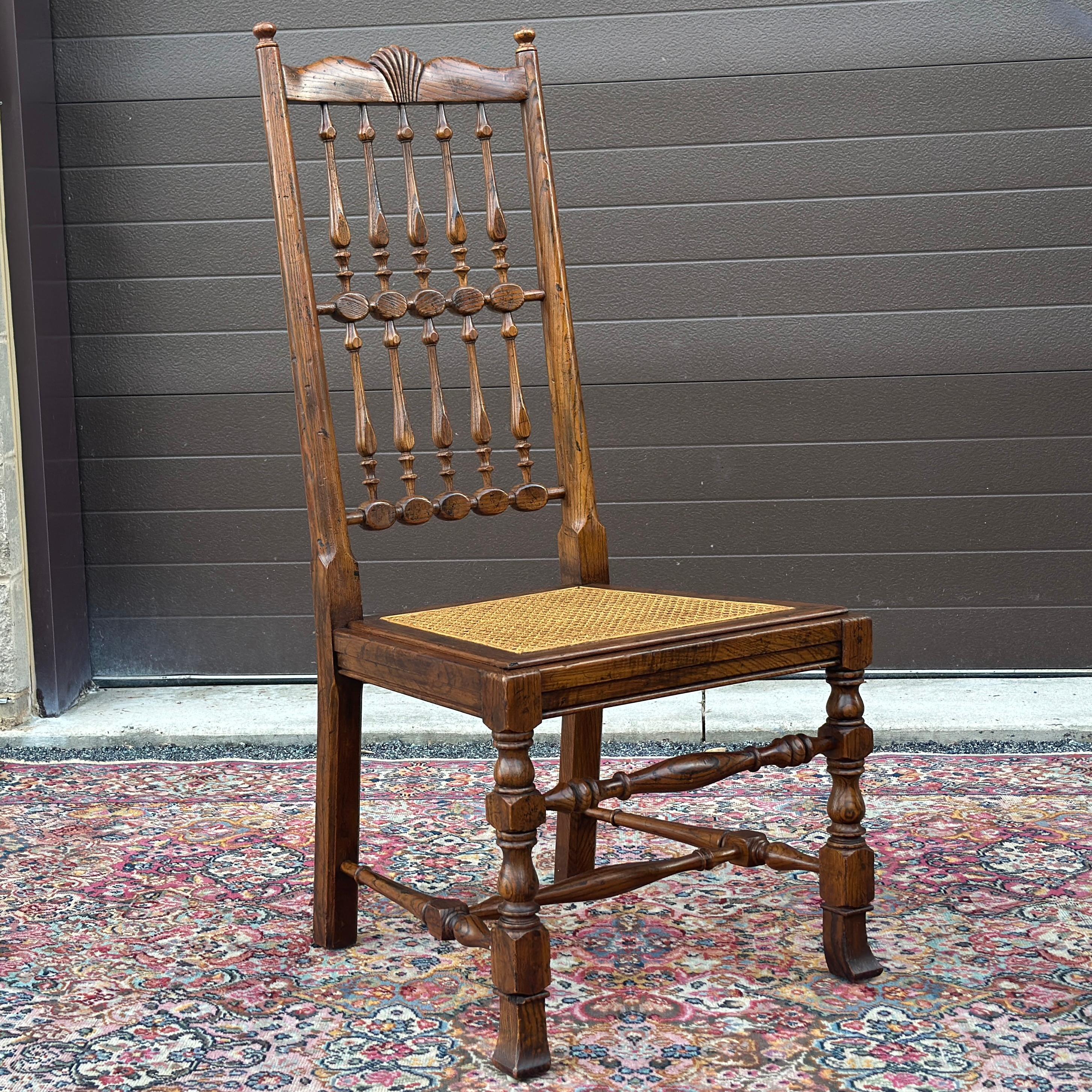 Henredon French Country Oak Dining Side Chair With Caned Seat & Spindle Back. These are model 9300 28 and signed on underside.
We have five side chairs available at time of listing and are sold individually in this listing
**we will include the