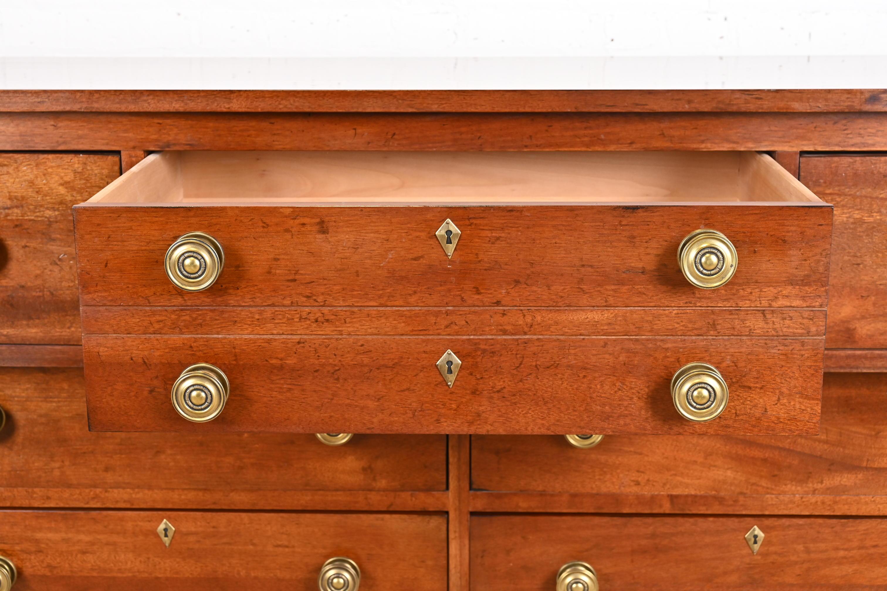 Henredon French Empire Carved Mahogany Nine-Drawer Dresser 2