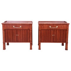 Henredon French Empire Mahogany Nightstands, Newly Refinished