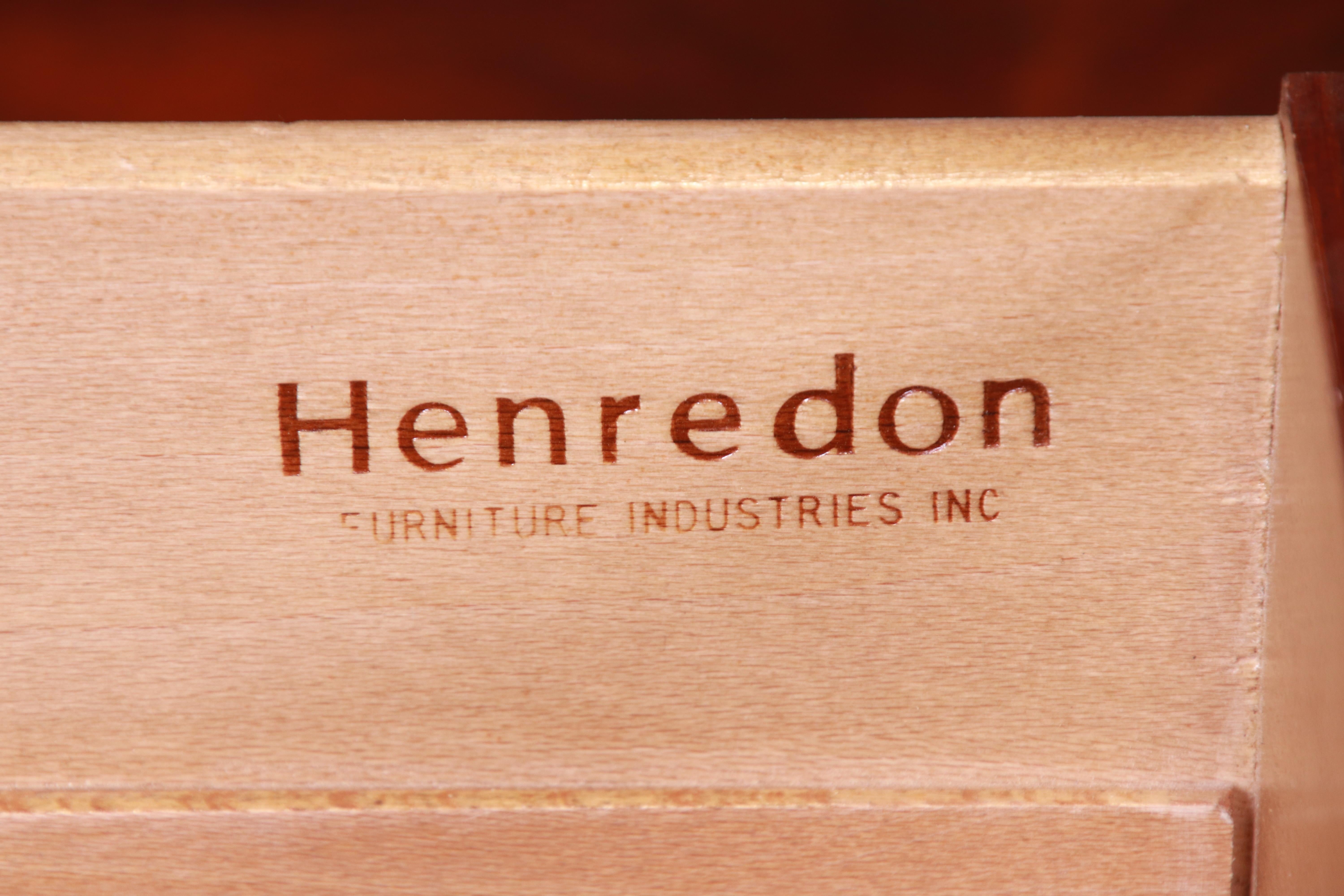 Henredon French Empire Mahogany Triple Dresser or Credenza 8