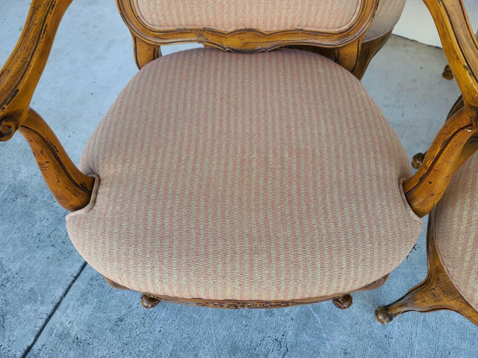 Henredon French Provincial Cane Back Dining Chairs, Set of 6 For Sale 2