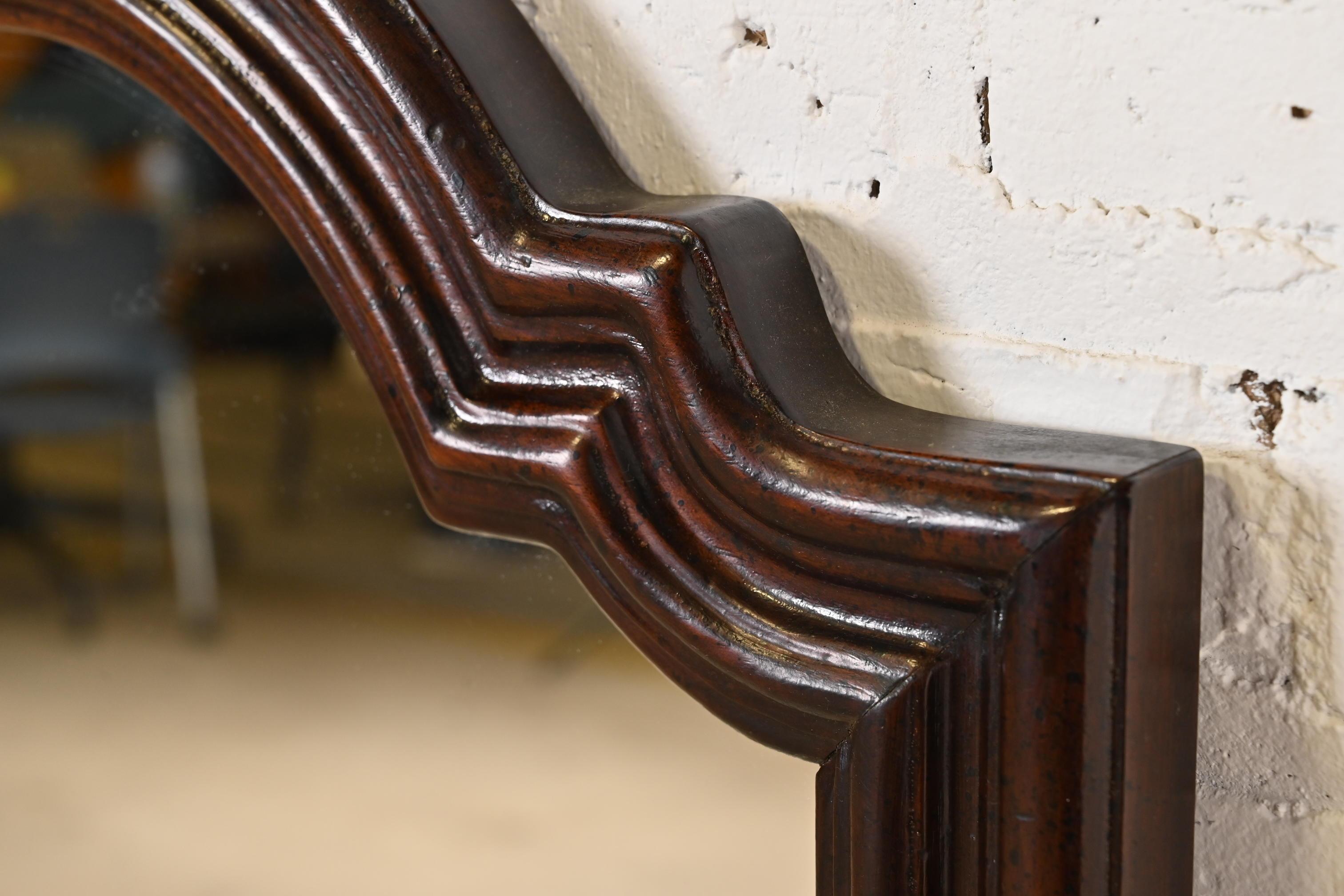 Henredon French Provincial Louis XV Carved Mahogany Tall Wall Mirror 3