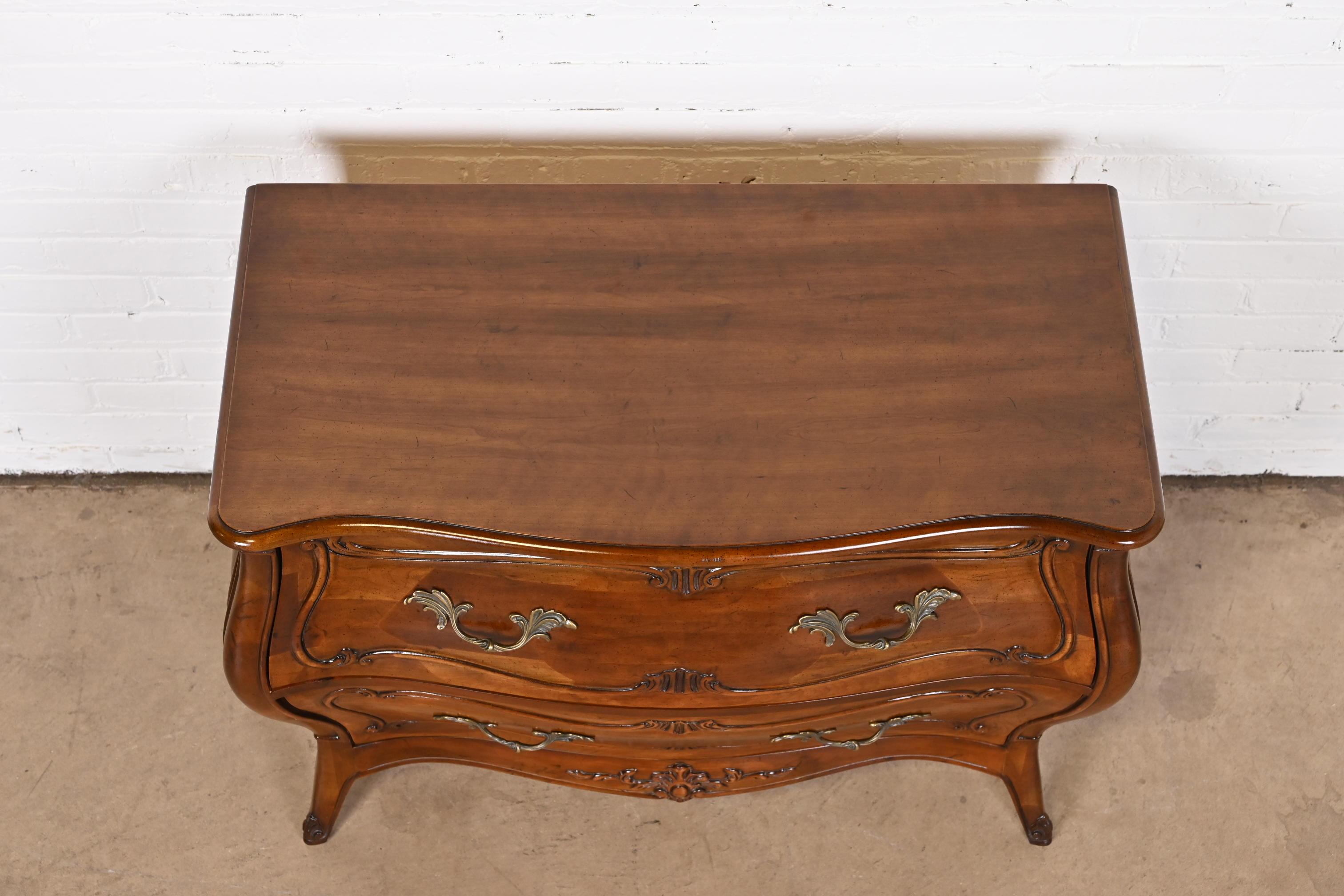 Henredon French Provincial Louis XV Carved Walnut Bombay Chest 6