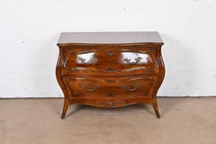 Henredon French Provincial Louis XV Carved Walnut Bombay Chest