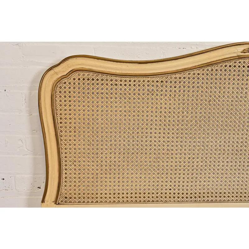 Canne Tête de lit Queen Size de style provincial français Louis XV de Henredon, Circa 1960s en vente