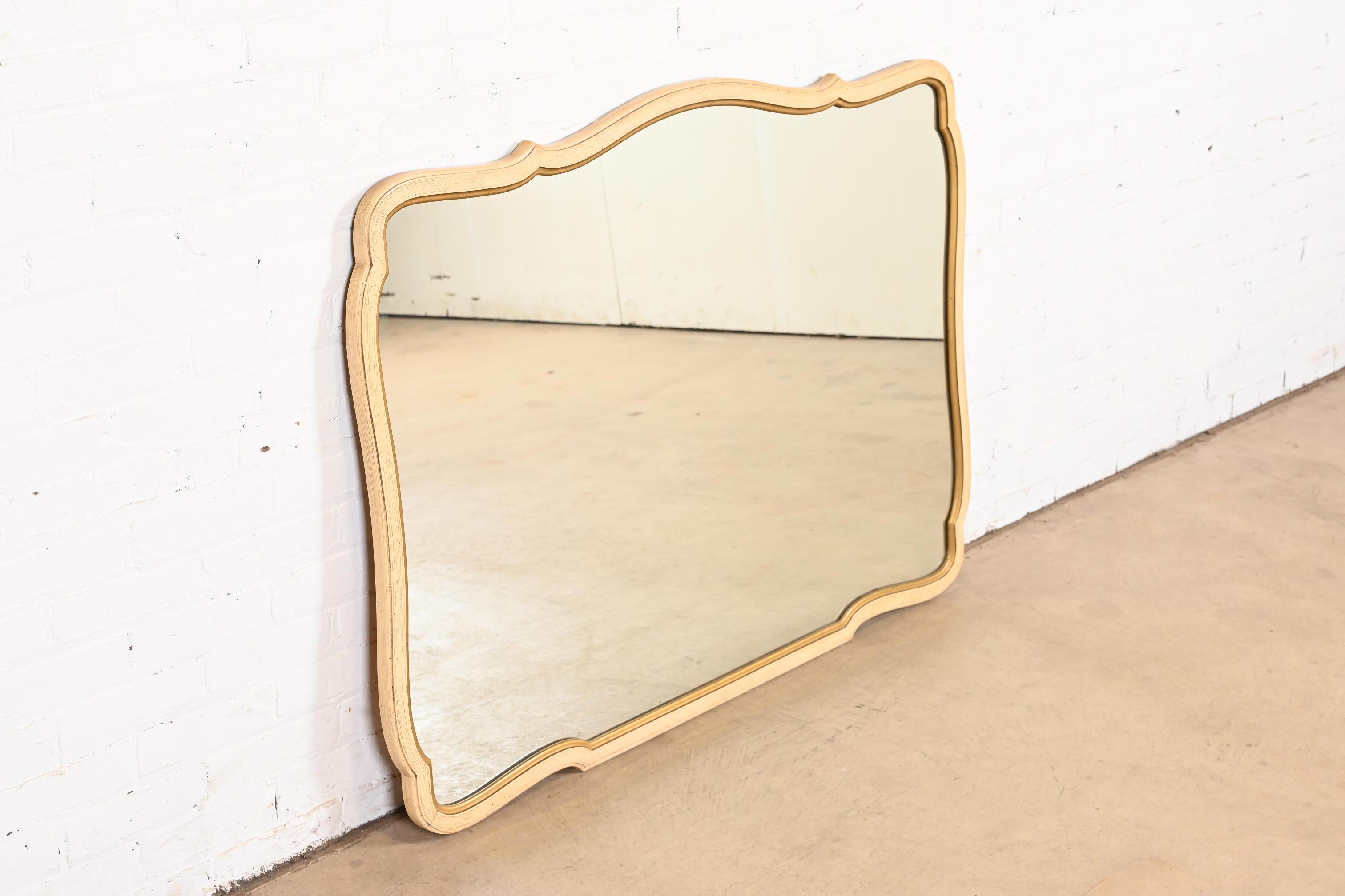 American Henredon French Provincial Painted Wall Mirror, 1960s