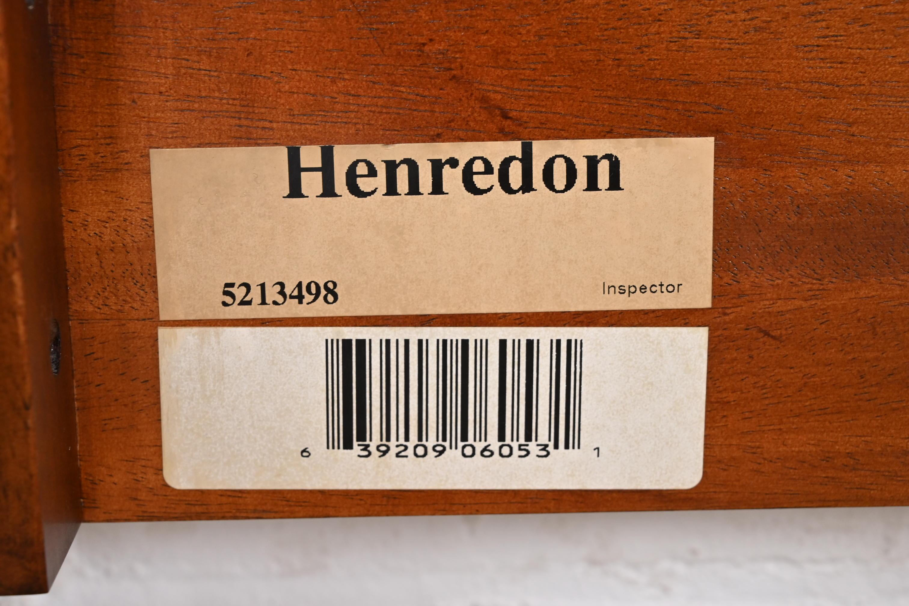Henredon French Regency Louis XVI Carved Mahogany and Burl Wood Queen Size Bed 5