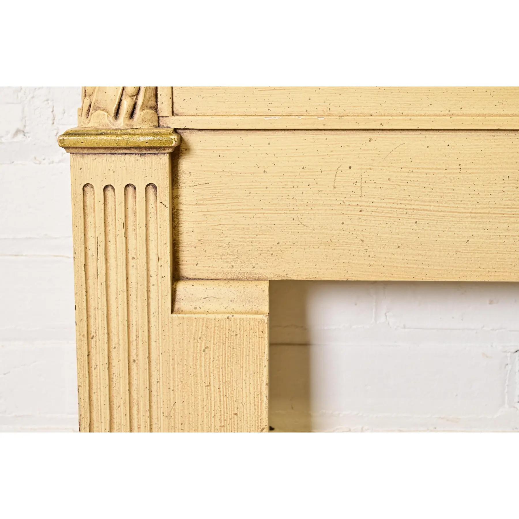 Henredon Testiera king size laccata crema Luigi XVI Regency francese in vendita 2