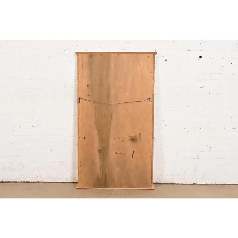 Henredon French Regency Louis XVI Cream Lacquered Tall Wall Mirror, Circa 1960s For Sale 2