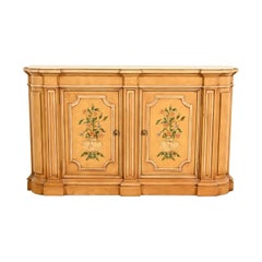 Henredon, Konsol- oder Barschrank im französischen Regency-Stil, Louis XVI, handbemalt