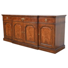 Henredon French Regency Louis XVI Inlaid Mahogany Sideboard or Bar Cabinet