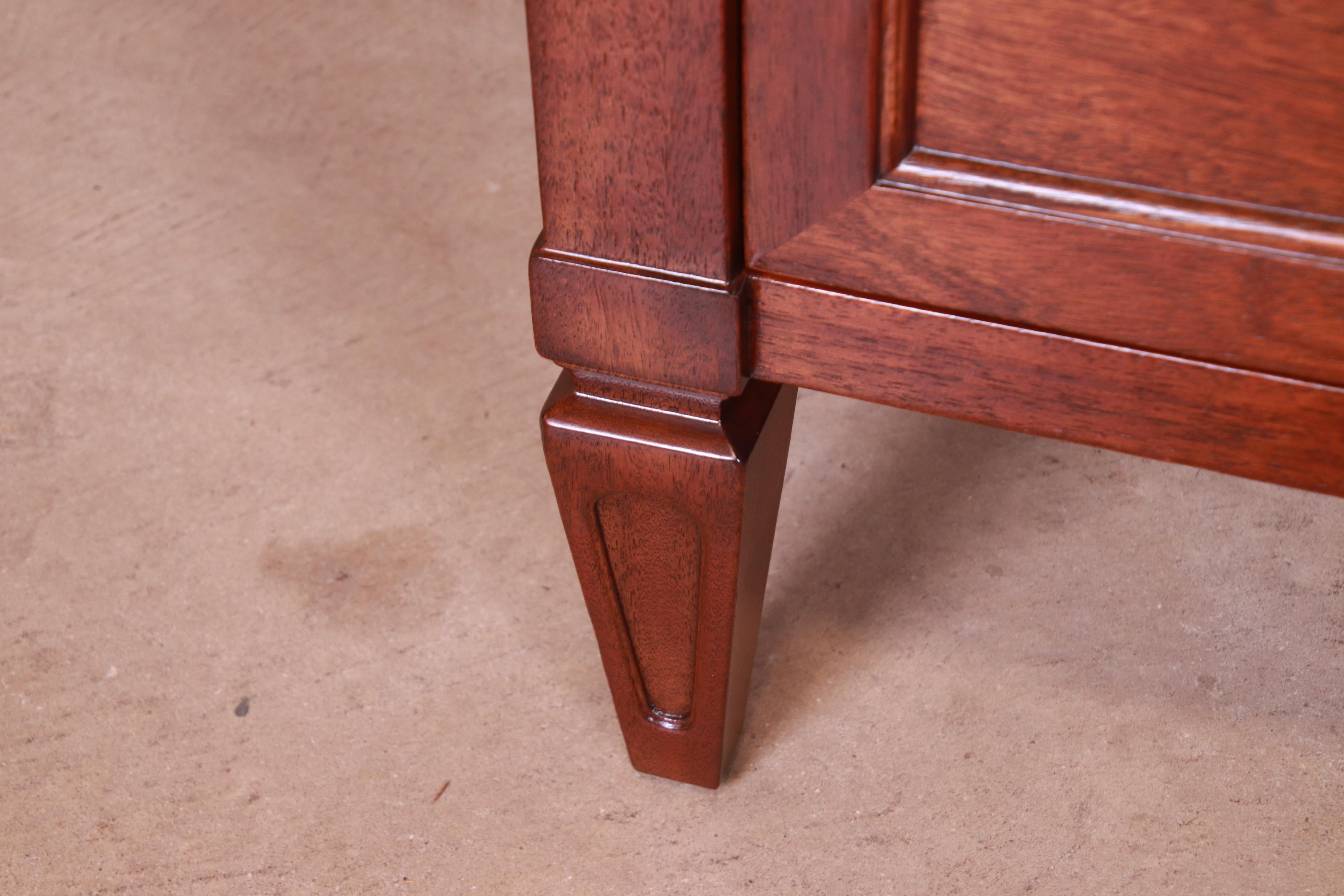 Henredon French Regency Louis XVI Mahogany Chest of Drawers, Newly Refinished 6