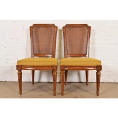 Henredon French Regency Louis XVI Side Chairs or Dining Chairs, Pair