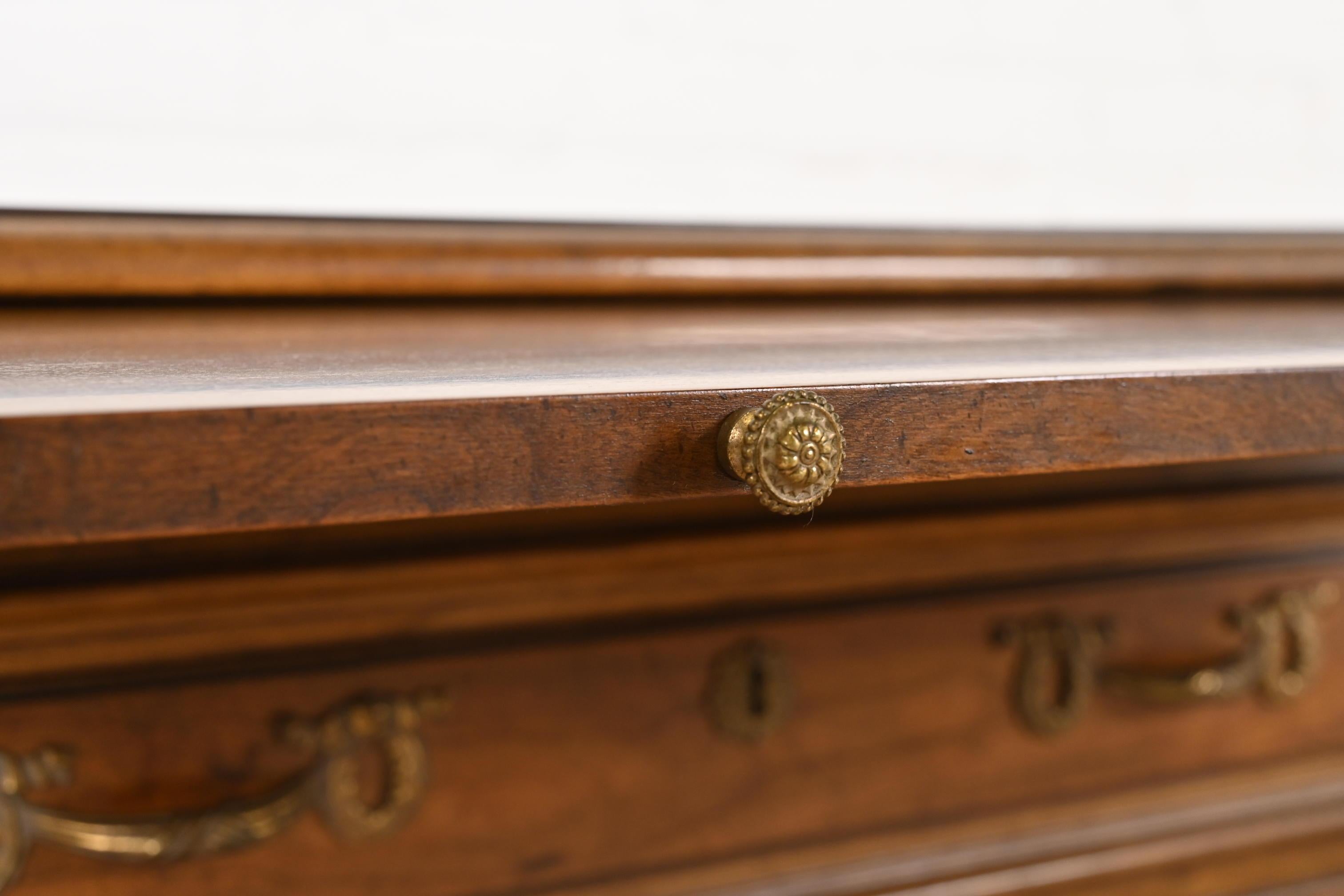 Henredon French Regency Louis XVI Walnut Chest of Drawers or Nightstand, 1960s 6