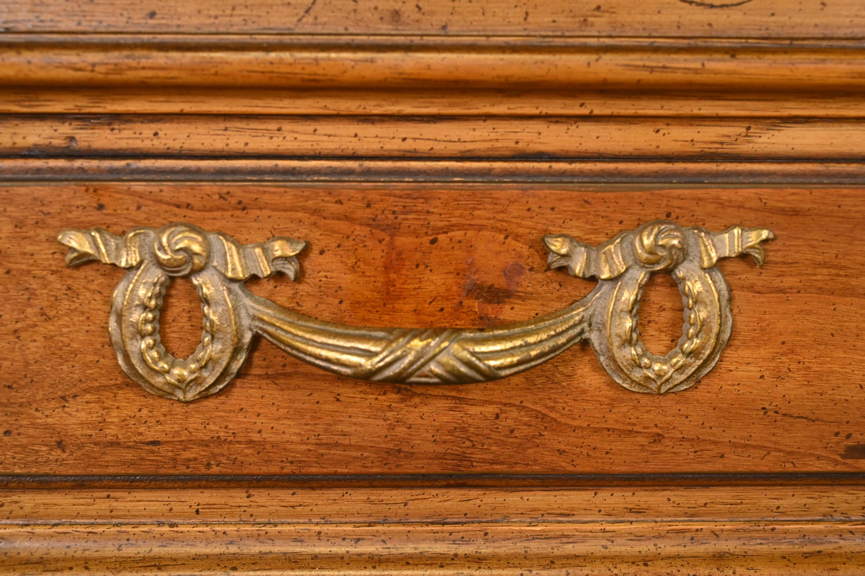 Henredon French Regency Louis XVI Walnut Chest of Drawers or Nightstand, 1960s 7