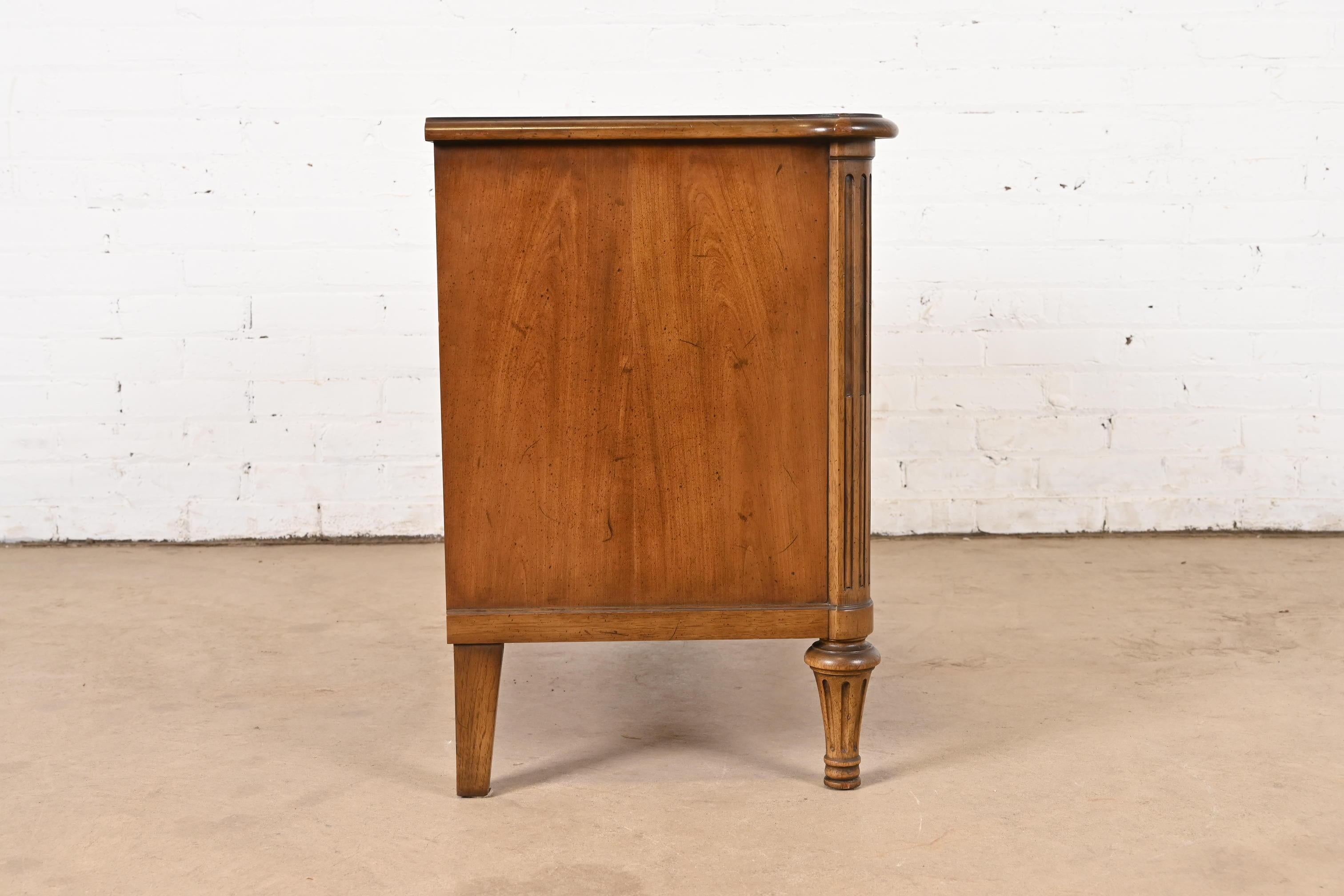 Henredon French Regency Louis XVI Walnut Chest of Drawers or Nightstand, 1960s 8