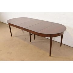 Henredon French Regency Walnut Extension Dining Table, Newly Refinished