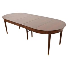 Henredon French Regency Walnut Extension Dining Table, Newly Refinished
