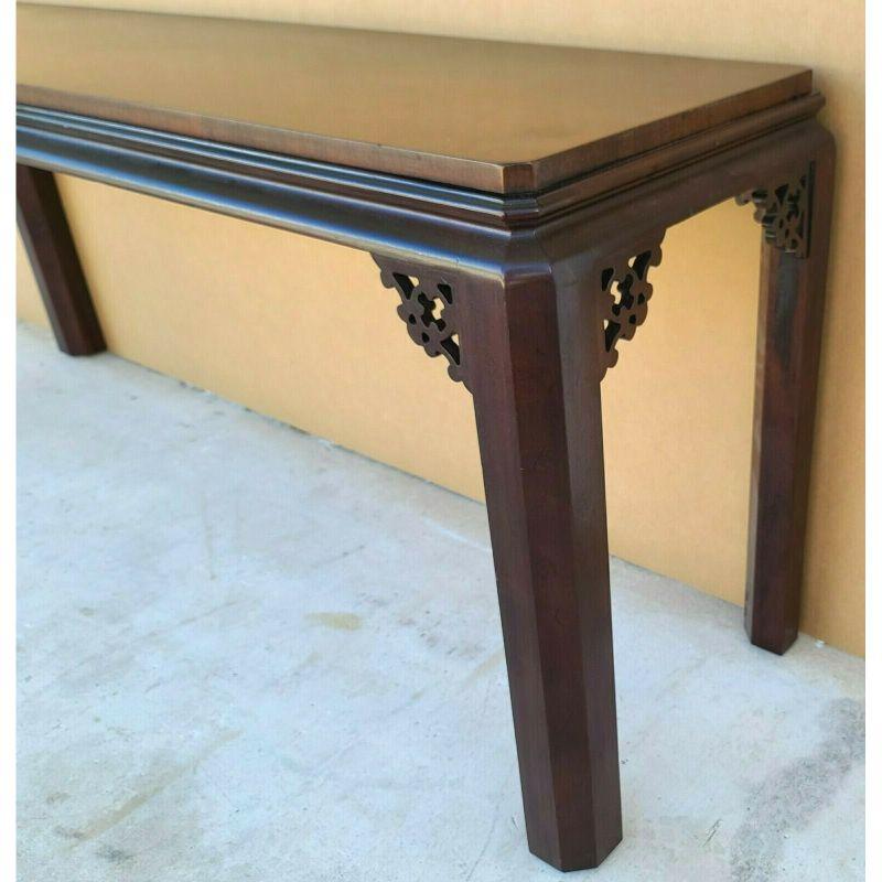 Console Sofa Table Asian Chinoiserie by Henredon  In Good Condition In Lake Worth, FL