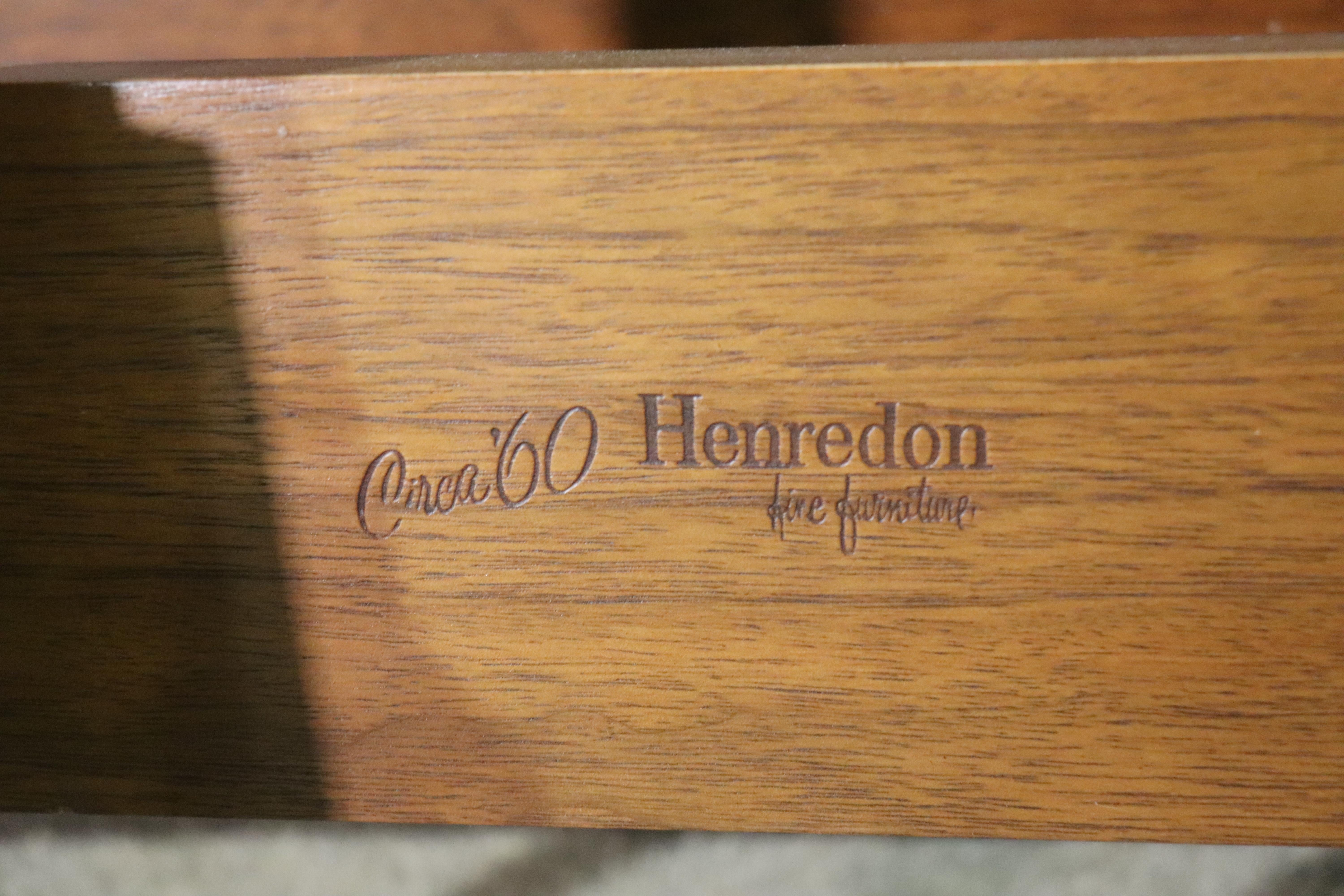 20th Century Henredon Full Size Headboard & Footboard For Sale