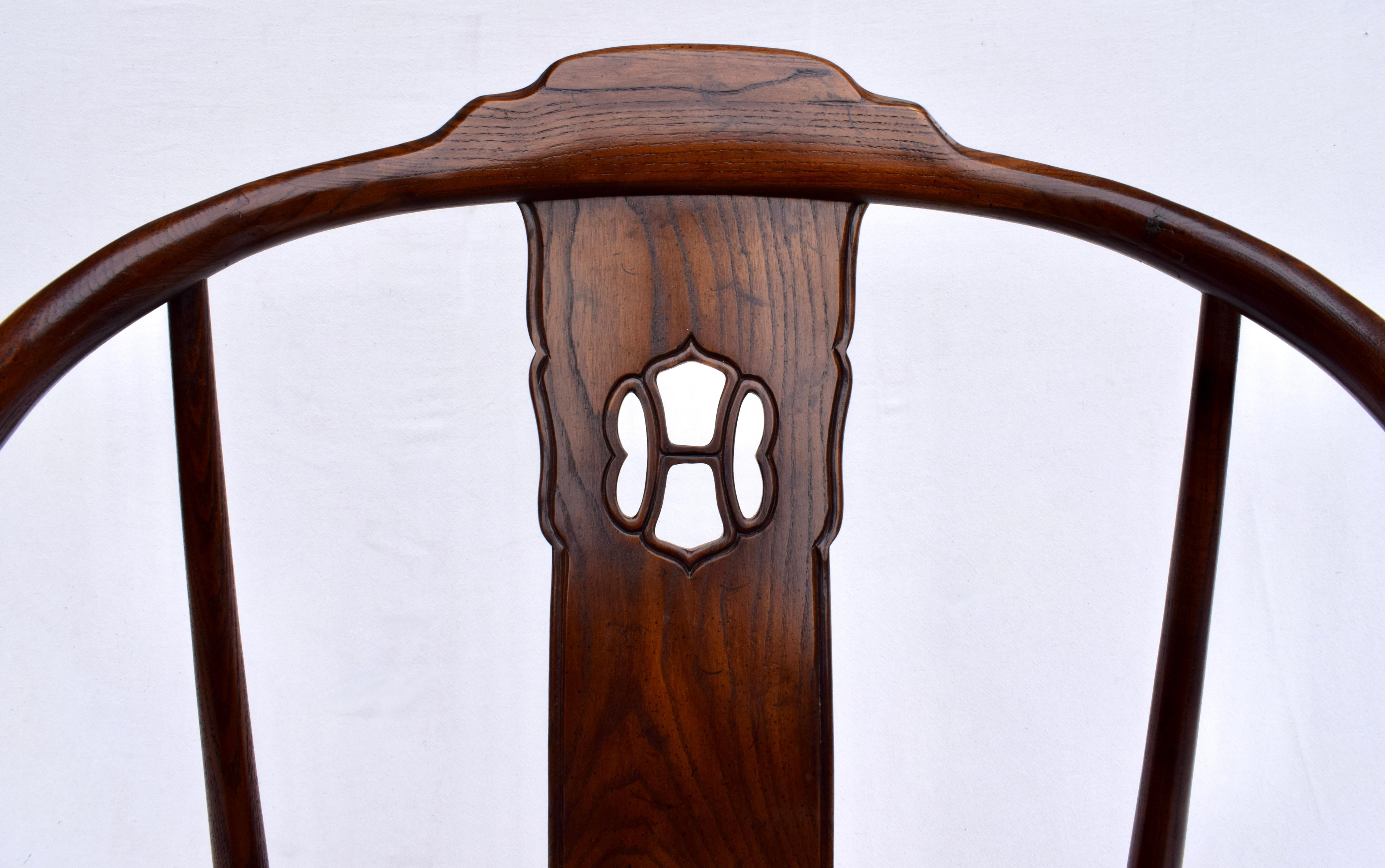 Henredon Furniture Caned Horseshoe Dining Chairs For Sale 1