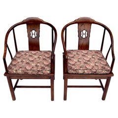 Henredon Furniture Sillas de Comedor Herradura de Caña
