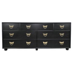 Henredon Furniture Chinese Chippendale Black Lacquered Dresser