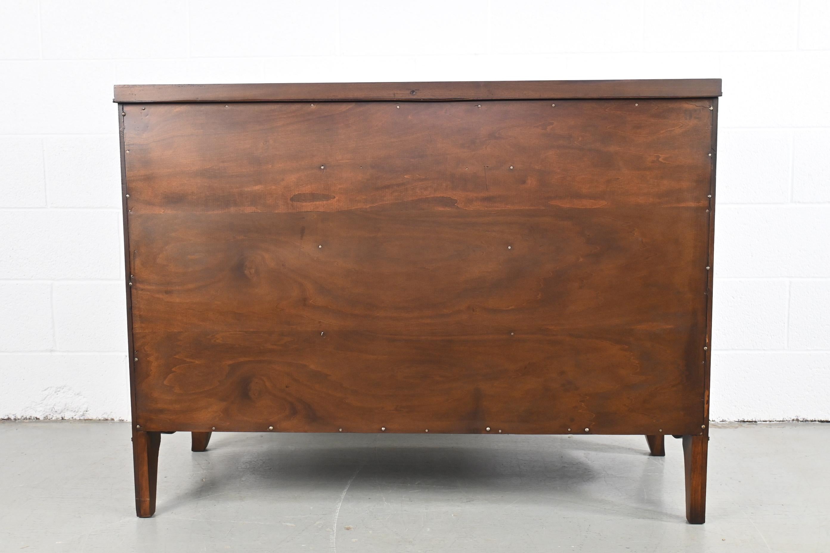 Henredon Furniture Hepplewhite Style Bow Front Dresser 2