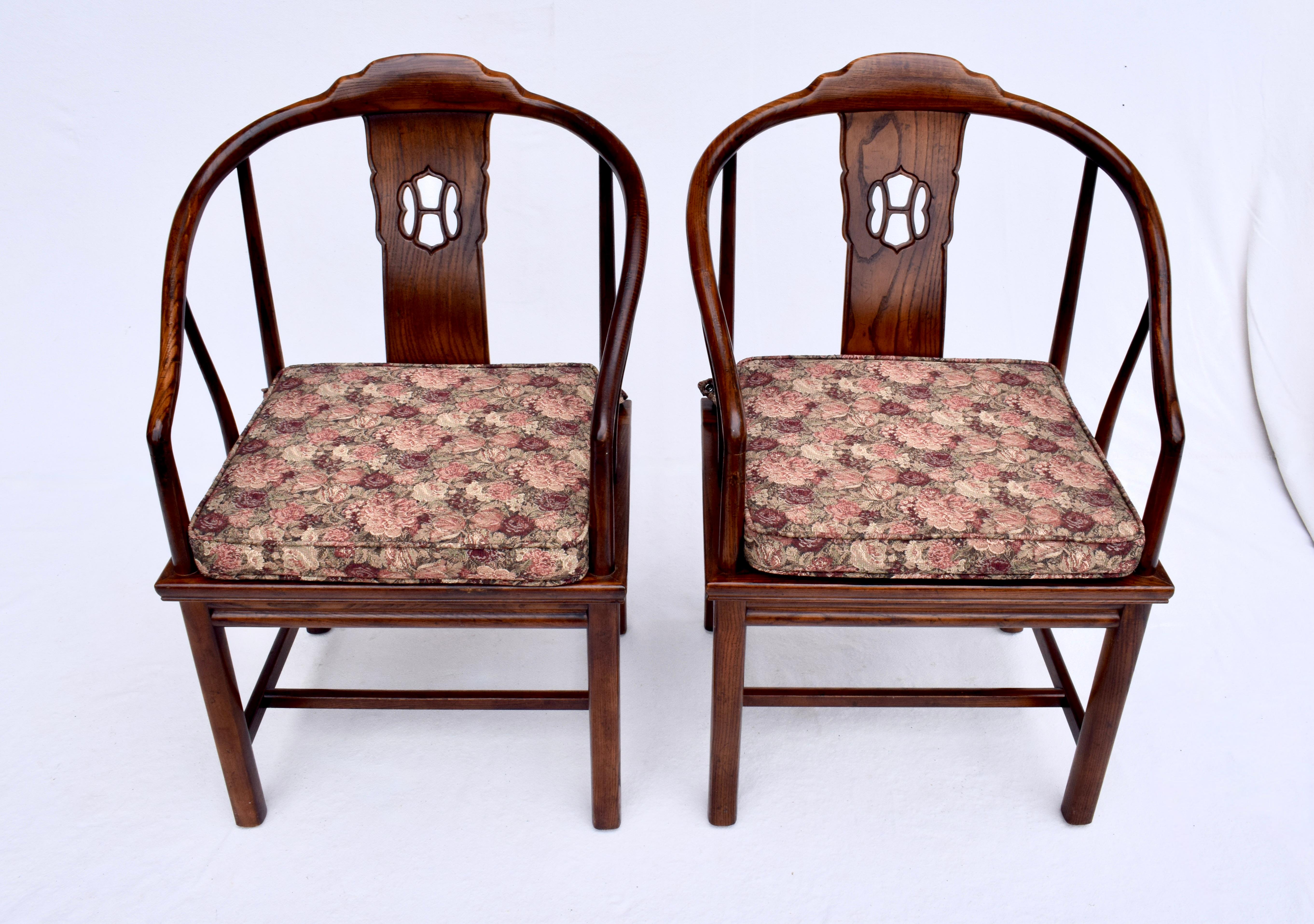 Henredon Furniture Horseshoe Chinoiserie Dining Chairs 5