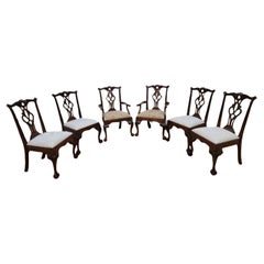 Henredon Furniture Sillas de comedor Ball and Claw de caoba - Juego de 6