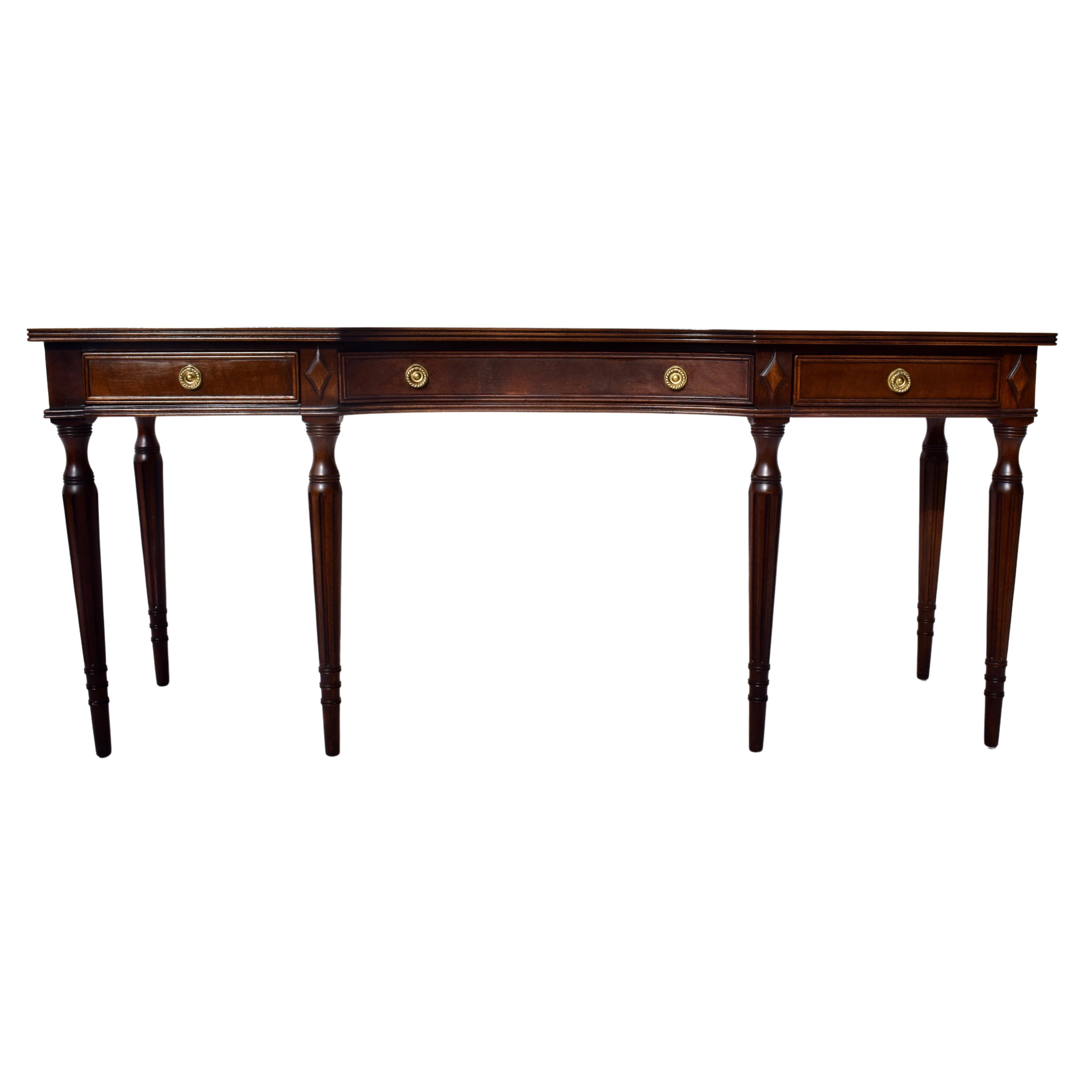 Henredon Furniture Traditional Regency Style Console Table