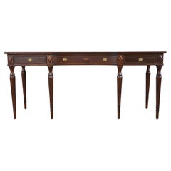Vintage Henredon Furniture Traditional Regency Style Console Table