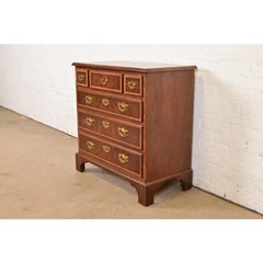 Henredon Georgian Banded Mahogany Chest of Drawers, Newly Refinished