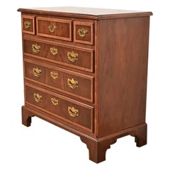 Henredon Georgian Banded Mahogany Chest of Drawers, Newly Refinished