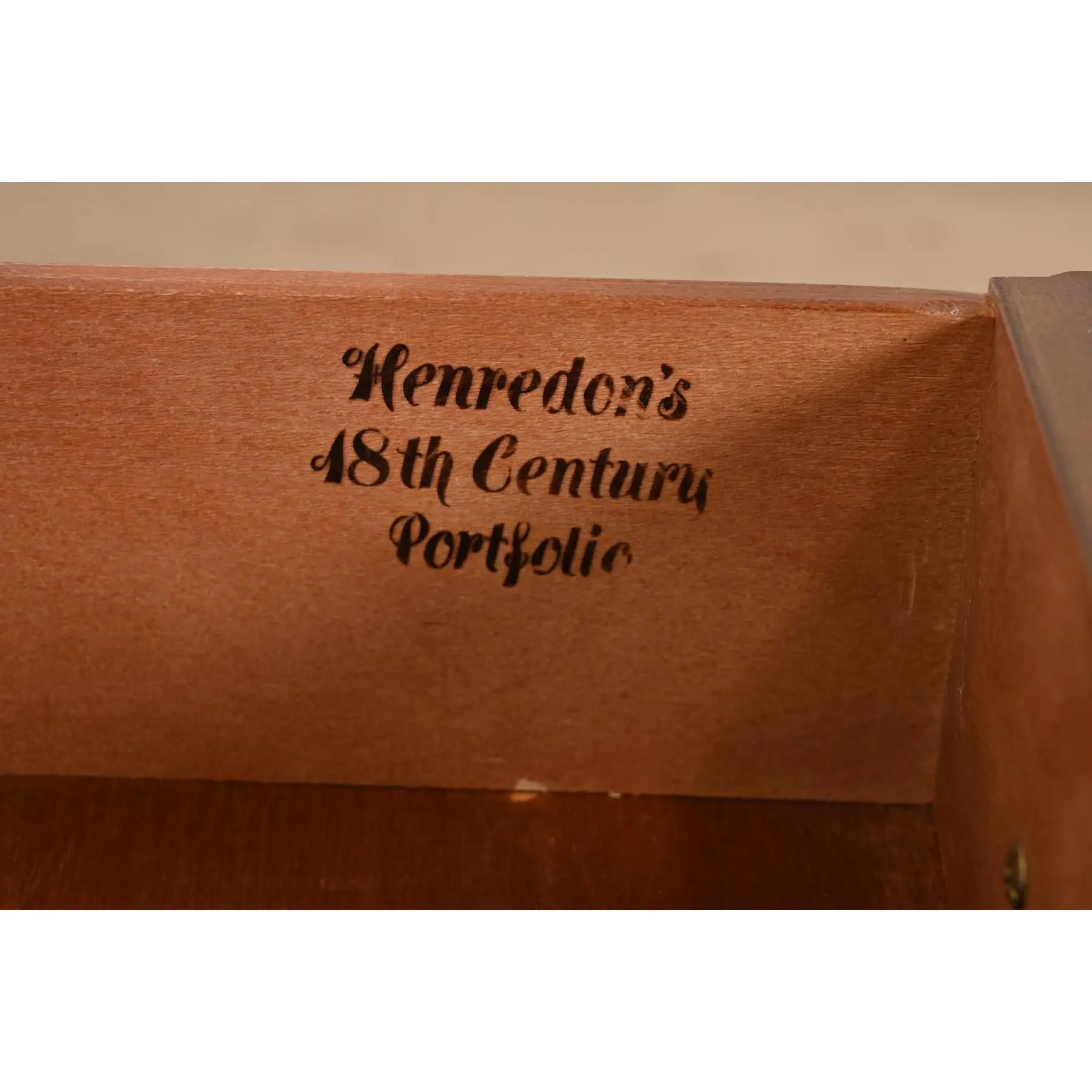 Henredon Georgian Banded Mahogany Nightstands, Pair 1