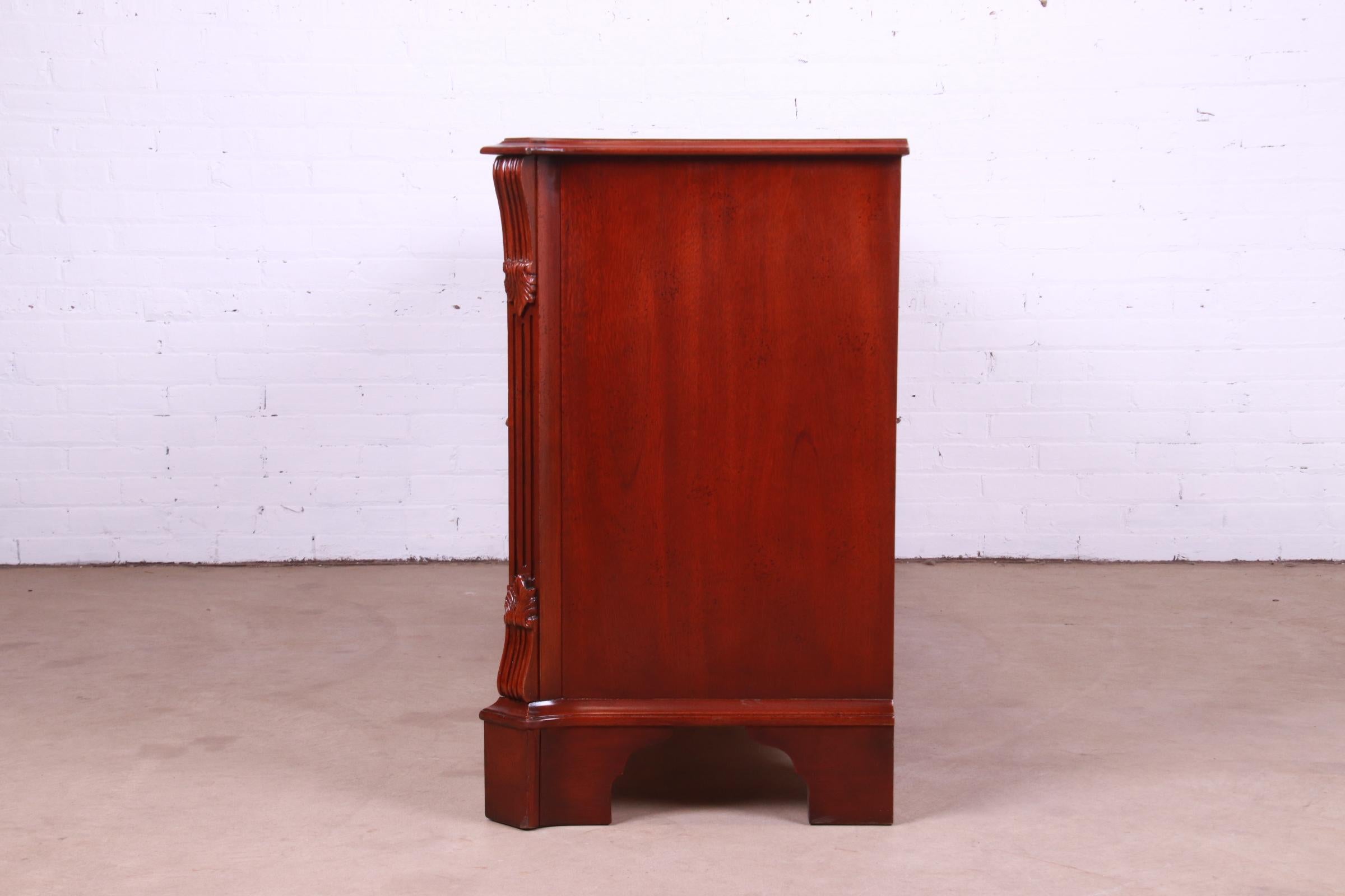 Henredon Georgian Carved Mahogany Dresser or Credenza For Sale 5