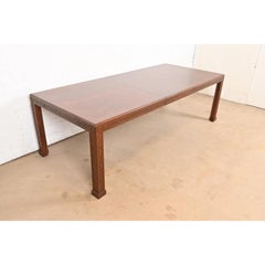 Henredon Georgian Carved Mahogany Extension Dining Table, Newly Refinished