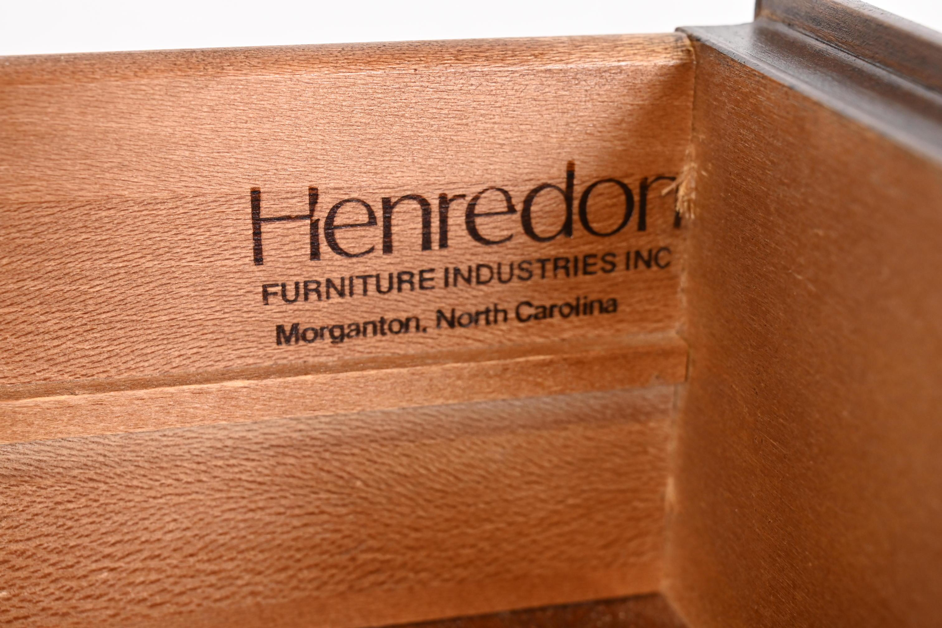 Henredon Georgian Solid Mahogany Nine-Drawer Dresser or Credenza 5